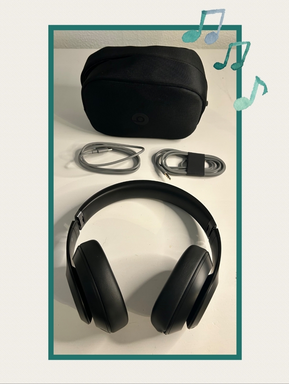 Almost New Perfect Condition Beats Studio Pro Black Headphones W/Noise Cancel
